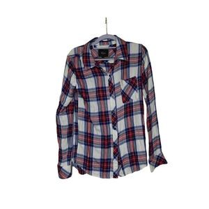 Rails Hunter Red White & Blue Plaid Shirt
